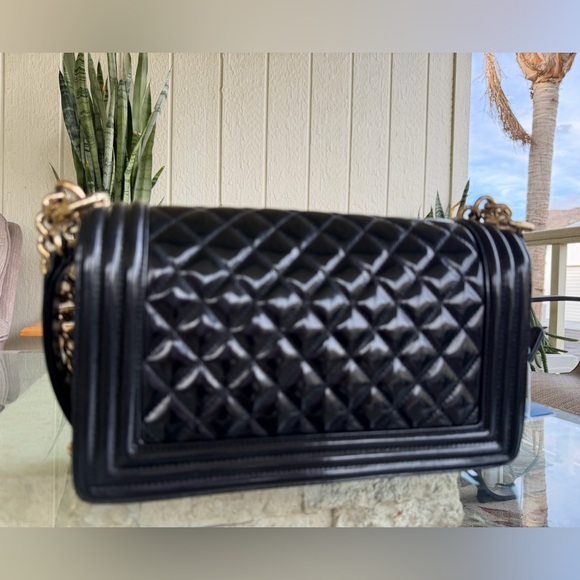 Chanel Le Boy In Gold Hardware With COA - Picture 5 of 11